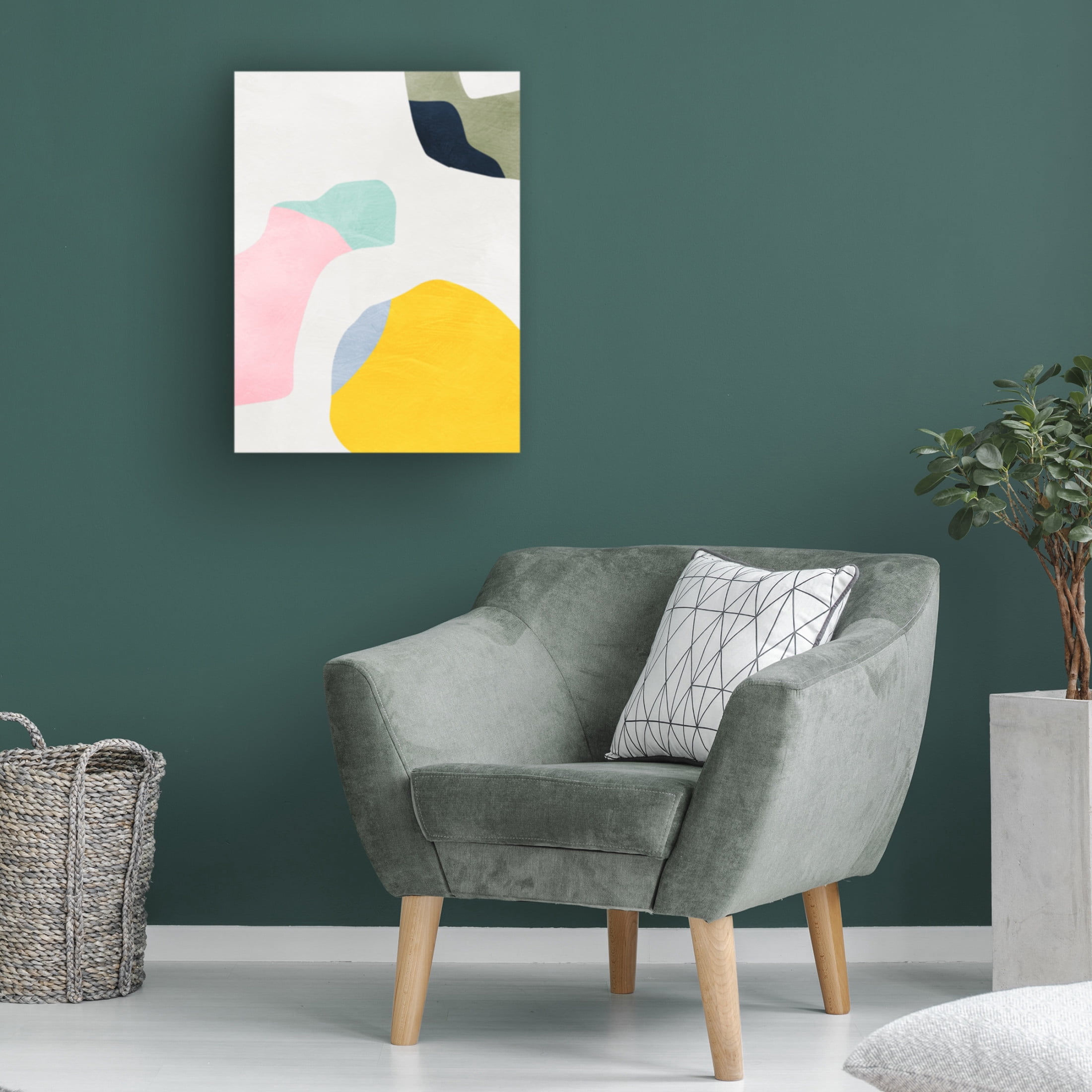 Trademark Fine Art Ana Rut Bre Pastel Minimal shapes Canvas Wall Art
