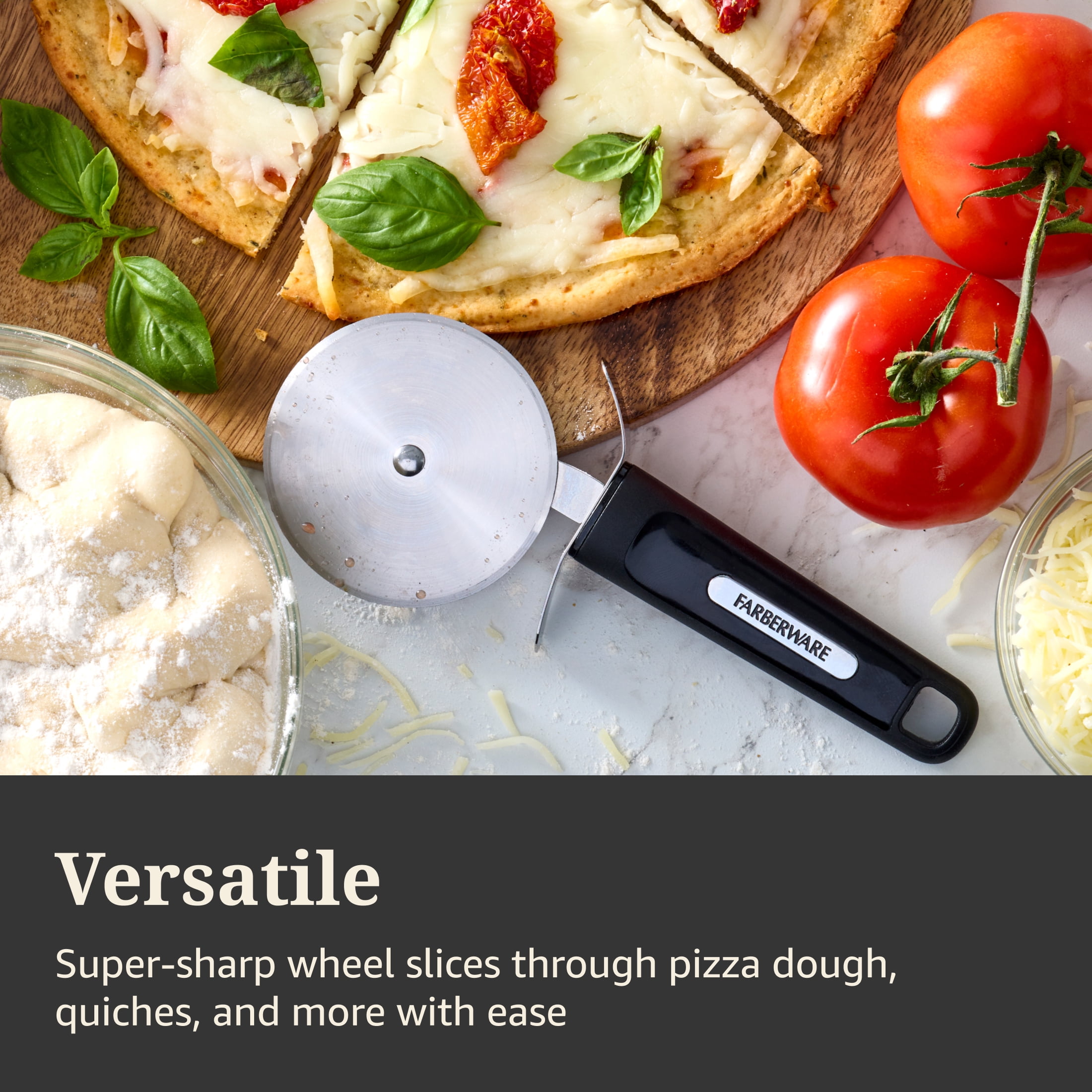 Farberware Professional Stainless Steel Pizza Cutter Black