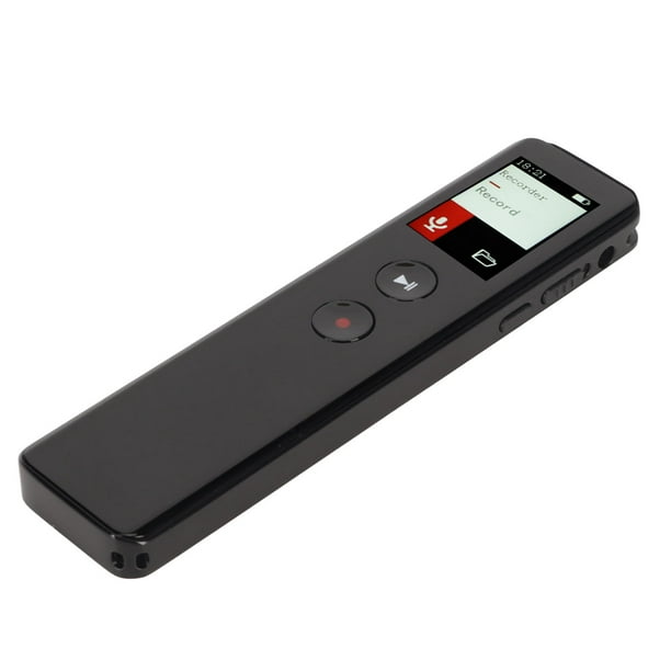Grabadora de voz digital con altavoz Bluetooth 5.0 Reducción de ruido inteligente Dispositivo de grabación activado por voz Reproductor de MP3 16 GB