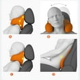 thumbnail image 4 of Car U Shaped Pillpw Headrest Memory Foam Cushion Neck Rest Pillow for Automobiles Apricot Black, 4 of 5