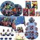 thumbnail image 2 of Decoraciones de fiesta de cumpleaños de los vengadores, vajilla desechable con temática de superhéroes, bolsa de papel, mantel, adornos para pasteles, suministros para Baby Shower, 2 of 4