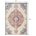 thumbnail image 3 of 2â€™ x 10â€™ Cream Decorative Medallion Runner Rug, 3 of 8