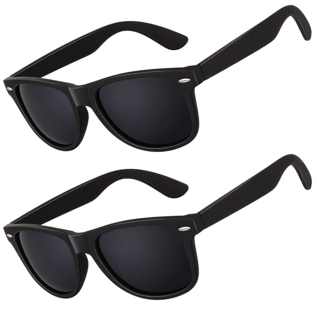 LINVO Gafas de sol polarizadas para hombres Gafas de sol de conducción Sombras Diseño de estilo retro de los años 80 Cuadrado