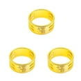thumbnail image 4 of bedienty Knitting Rings Finger for Protection Thimble Adjustable Sewing Loop Specially-designed Crochet Tools for Home Yarn Crafts Thicken Fu Gold Ring 3Set, 4 of 6