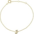 thumbnail image 6 of 14K Yellow .05 CTW Diamond Initial "J" 6-7" Bracelet in 14k Yellow Gold, 6 of 6