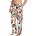 thumbnail image 6 of Naloa Watercolor Plants Pajama Pants Men, PJ Bottoms, Sleep & Lounge Pants-XX-Large, 6 of 6