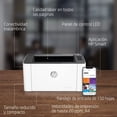 thumbnail image 5 of HP Impresora Laser 107w, Láser, Impresión en Negro, Wi-Fi, USB, Impresión y escanéo desde HP Smart App, Apple Air Print, Bandeja de 150 hojas, Pantalla LED (4ZB78A), 5 of 5