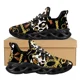 thumbnail image 1 of Zapatos de plataforma de leopardo para mujer, diseño de cadena barroca dorada, zapatillas de viaje de malla, calzado plano, 1 of 6