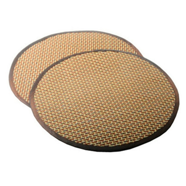 Cateissary Cama refrescante de verano para cachorros, forma redonda, fibra vegetal ambiental, acogedora almohadilla para dormir, esteras, casa, Decoración del hogar