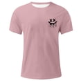 thumbnail image 3 of T-Shirts à Col Rond pour Hommes Séchage Rapide Imprimé Polyester, Coupe 3D Col Rond Haut Athlétique pour Gym, Course, Cyclisme & Décontracté, 3 of 4