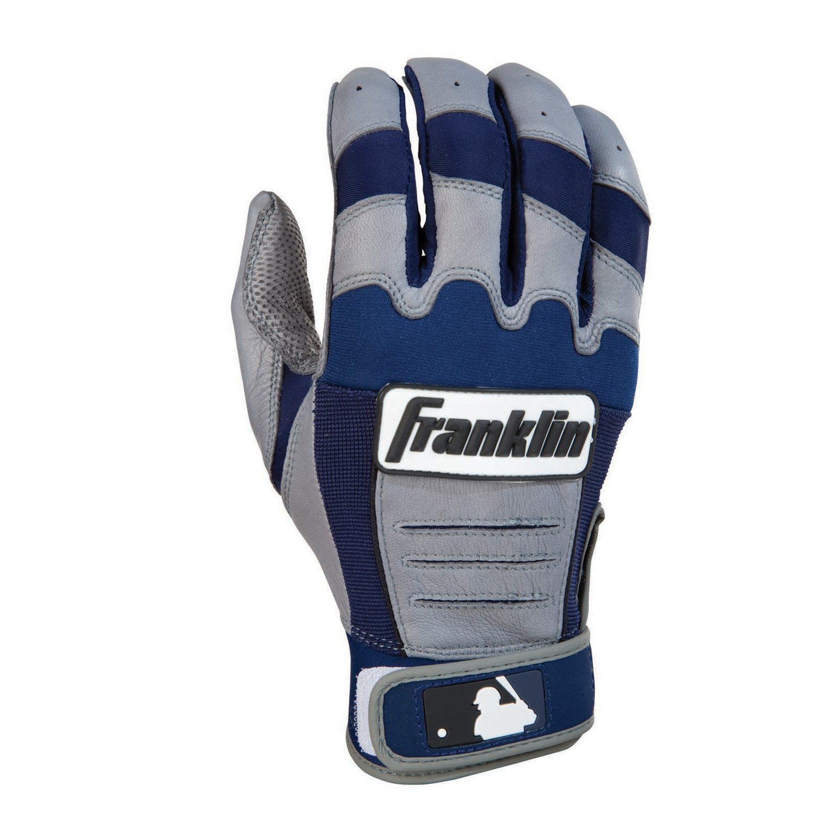 Franklin Sports CFX Pro Series Adult Batting Gloves Gray Navy Large by Franklin Sports