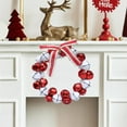 thumbnail image 6 of S SERENABLE Christmas Bell Garland Xmas Decoration Party Supplies Wall Hanging Ornament Artificial Wreath for Living Rooms Christmas Tree Red and Whte, 6 of 8