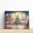 thumbnail image 3 of Merry Christmas Vizsla Santa Hat Xmas Tree Winter Holiday Horizontal Matte Canvas Poster Vizslas Dog Lover Gifts Idea Wall Art Home Decor - 01013, 3 of 5