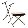 World Tour Keyboard Stand and Deluxe Padded Bench Package