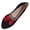 Black, variant on Women's Low-Heel Slingback Pumps, Pointed Toe Bow Decor Slip-On Comfortable Flat Shoes for Office Casual Daily Wear