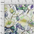 thumbnail image 2 of oneOone Viscose Chiffon Yellow Fabric Florals Craft Projects Decor Fabric Printed By The Yard 42 Inch Wide, 2 of 6