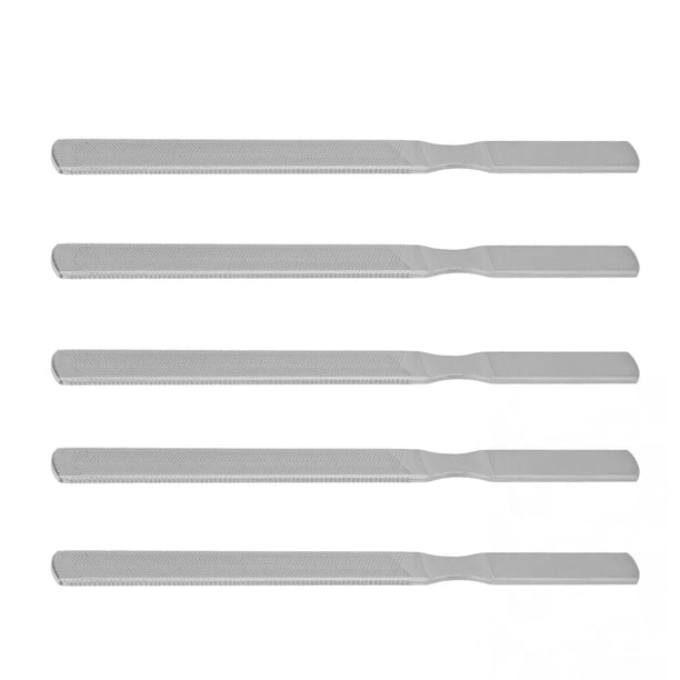 Lima De Uñas De Metal De Doble Cara, Antideslizante, Limas De Uñas Ligeras De Acero Inoxidable De 10 Piezas, 4 Lados Suaves Para Uso Doméstico