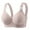 C_ Gray, variant on Trendy SMihono Daisy Bras for Women No Underwire Front Closure Comfort Senior Wireless Snap Closing Bra Seamless Push-Up Everyday Bras Beige M