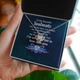 thumbnail image 3 of To My Soulmate You're My Love Infinity Knot Necklace Message Card, 3 of 7