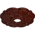thumbnail image 3 of Ekena Millwork 18"OD x 3 1/2"ID x 1 1/2"P Rotherham Ceiling Medallion (Fits Canopies up to 3 1/2"), Hand-Painted Brushed Mahogany, 3 of 6