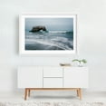 thumbnail image 2 of Pacific Arch - Santa Cruz California Photography Ocean Waves Coast Beach Nature Scenic Landscape White Framed Wall Art Print 5 x 7 inches, 2 of 3
