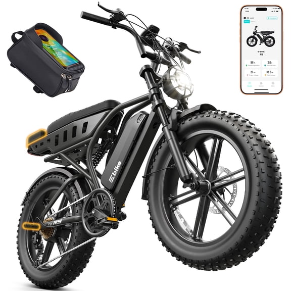 TST Electric Bike for Adults, 750W Motor, 48V/15AH Battery, 20x4" Fat Tire, Tested to UL 2849 Standard by SGS