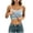 Blue, variant on Women's Tank Top ,Spaghetti Strap Round Neck Stripes Striped Slim Fit Layering Undershirt Basic Vest (Purple, One Size)
