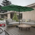 thumbnail image 7 of Autlaycil 15' Pool Patio Umbrella and Umbrella Base,Extra Large Umbrella with Crank, for Outdoor, Market, Beach, Garden, Yard, Party, Green, 7 of 7