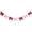 Pink & Red, variant on 6.5 Ft Fall Velvet Bow Garland Pre-Strung for Xmas Thanksgiving Decor