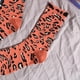 thumbnail image 3 of Sonducket Calcetines femeninos con personalidad de otoño e invierno, calcetines de algodón de Color neutro con estampado de leopardo Medias Rosa roja, 3 of 5