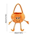 thumbnail image 3 of Halloween Pumpkin Candy Buckets Baskets with Legs, Halloween Goodie Candy Treat Snack Cookie Gift Wrap, Party Favors Supplies Decorations - Yellow, 3 of 6