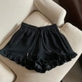 thumbnail image 2 of KAUOD Girls Ruffle Shorts Elastic High Waist Loose Athletic Shorts Wide Leg Cute Casual Mini Short Pants with Pocket, 2 of 6