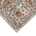 thumbnail image 5 of Luxee Designs Alpine 9x12 Area Rug, Low Pile Stain Resistance Bordered Rugs for Living Room, Dining Room, Bedroom, Kitchen, Office - Orange/Gray, 5 of 9