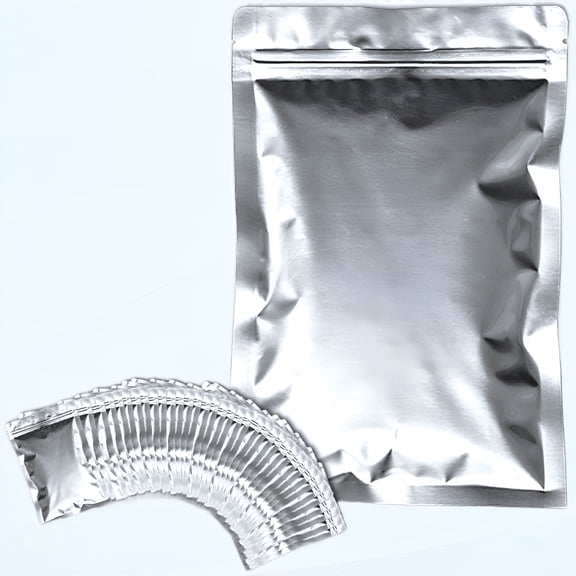 CCOCC 50Pcs 1Gallon Mylar Bags,Resealable Mylar Food Storage Bags 10"x14" Mylar Ziplock Bag Heat Sealable for Long Term Food Storage