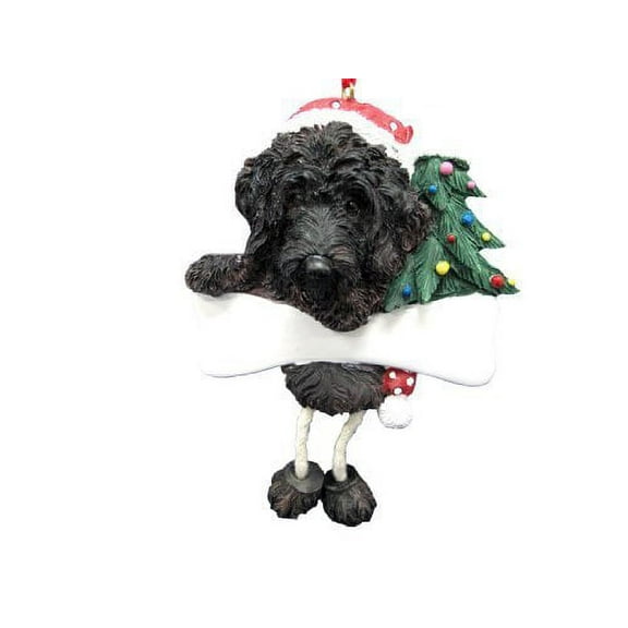E&S Pets 35356-121a Black Labradoodle Dangling Dogs Ornament