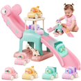 thumbnail image 1 of Juguete con forma de dinosaurio para rampa de coche, CRATIVWOOD, con 4 coches de empuje, 1 of 7