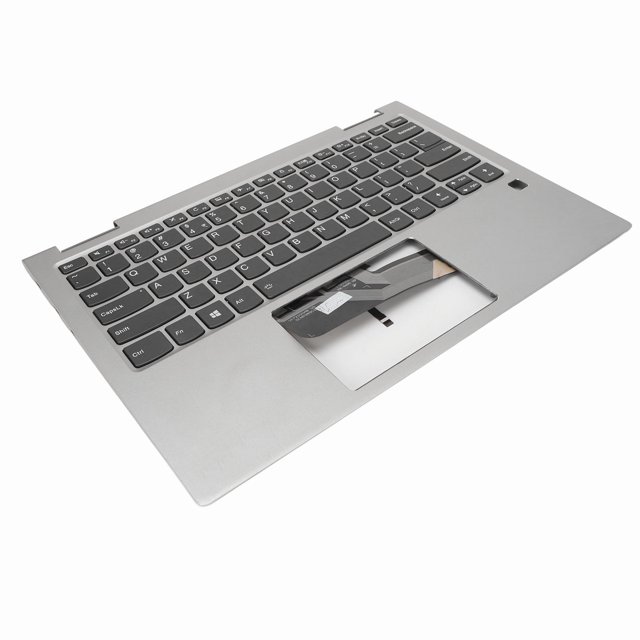 Reposamanos ANGGREK para computadora portátil retroiluminado de metal fuerte color plateado