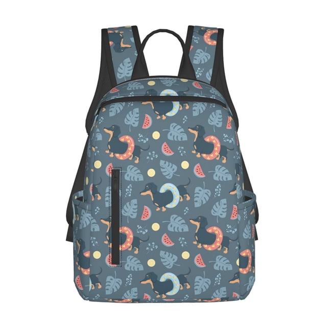 Balery Watermelons Dachshunds Mochila ligera para hombre y mujer: duradera e impermeable, ideal para la escuela, el trabajo, viajes y uso diario.