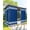 Blue, variant on Outdoor Curtains for Patio, Beige Striped Waterproof Blackout Outside Curtain for Porch/Pergola, Farmhouse Luxurious White Stripes Modern Abstract Art Thermal Insulated Drapes, 1 Panel, 54 x 84 Inch