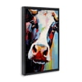 thumbnail image 2 of Stupell Industries Contemporary Cow Of Many Colors Black Floating Frame Canvas Art, 17 x 25, by Creative Studio, 2 of 8
