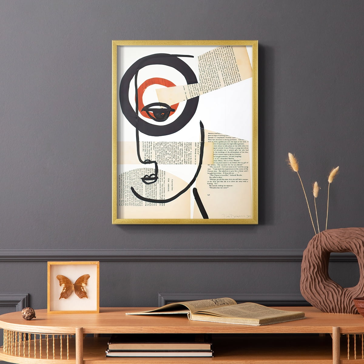 Faces of A Century I in Paper Solid Wood 16 x 20 Framed Print