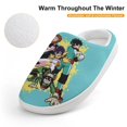 thumbnail image 4 of Anime Boku No Hero Kid's Cotton Slippers Winter Warm Soft Plush Slippers with Rubber Sole Non-Slip Indoor Outdoor Slip on Shoes Fluffy House Slippers For Boys Girls Teen, 4 of 8