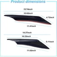 thumbnail image 2 of GFDYREE 4 PCS Car Front Bumper Lip Splitter, Fin Canards Body Spoiler Kit, Self-Adhesive Auto Edge Anti-Scratch Sticke, Body Deflector Diffuser, Universal for Most Car Decoration (Carbon Fib, 2 of 7