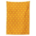 thumbnail image 3 of Ambesonne Modern Tablecloth Rectangular Table Cover, Night Sky Stars Pattern, 60"x84", Yellow Orange, 3 of 4