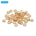 thumbnail image 3 of Unique Bargains 6mm Spacer Beads, 200pcs Bead Spacers Rhinestone Round Bulk Beads Wave for Jewelry Making, Yellow, 3 of 5