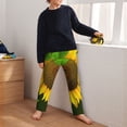 thumbnail image 5 of Yiaed Sunflower Print Teenagers' Lounge Pants, Loose PJ Bottoms, Long Pajama Pants for Men-Large, 5 of 6