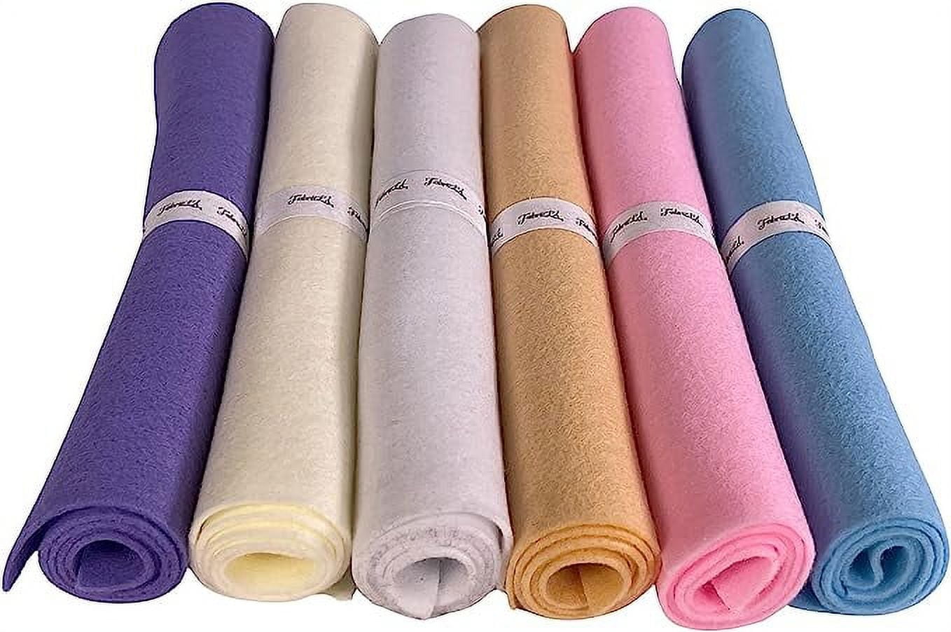 FabricLA Craft Felt Rolls 6 Pieces - 12 X 18 Inches Assorted Color  Non-Woven Soft Felt Material - Acrylic Felt Roll for DIY Craftwork, Sewing  and Patchwork - Autumn Colors