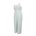 thumbnail image 4 of Vestido George para Mujer Jumpsuit Cuello V Botones Frontales Tirante Delgado Verde Talla CH, 4 of 4