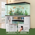 thumbnail image 6 of Dextrus Heavy Duty Metal Aquarium Stand with Power Outlets – 55-75 Gallon Tank, 880lbs Capacity, White, 6 of 6