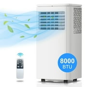 LifePlus Portable Air Conditioner 5000BTU (80000BTU ASHRAE) AC Unit Dehumidifier Window Kit Remote Control Compact Indoor Room